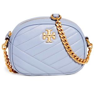 ✨Tory Burch Kira Chevron Small Camera Bag | Cloud Blue✨